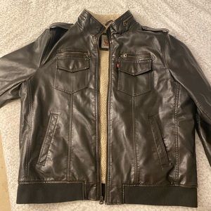 Levi’s Sherpa Lined Faux Leather Jacket